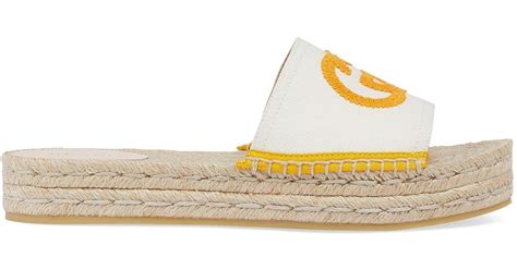 gucci crochet double g espadrilles|Gucci espadrille interlocking g.